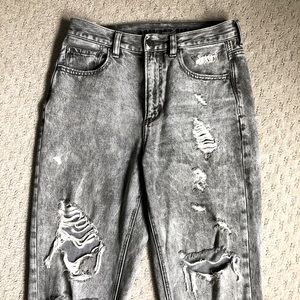 Distressed Mom Jeans